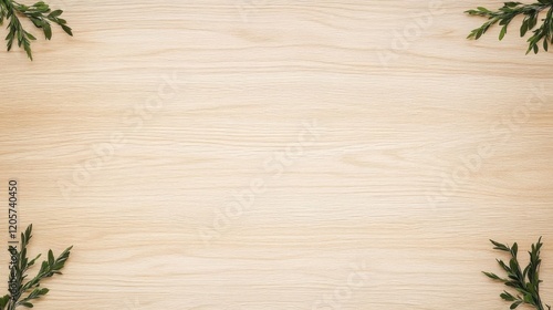Top view of wood or plywood for backdrop, light wooden table with nature pattern and color, abstract background