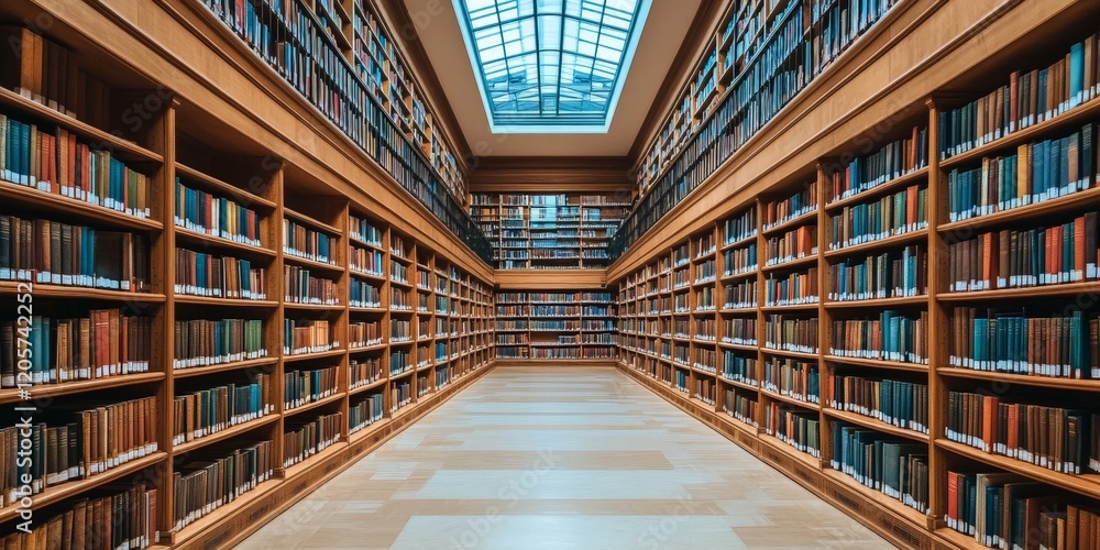 A historic library with ornate architecture and rows of books, symbolizing knowledge, history, and culture. Ideal for education, literature, and heritage-themed projects. A historic library with ornate architecture and rows of books, symbolizing knowledge, history, and culture. Ideal for education, literature, and heritage-themed projects.