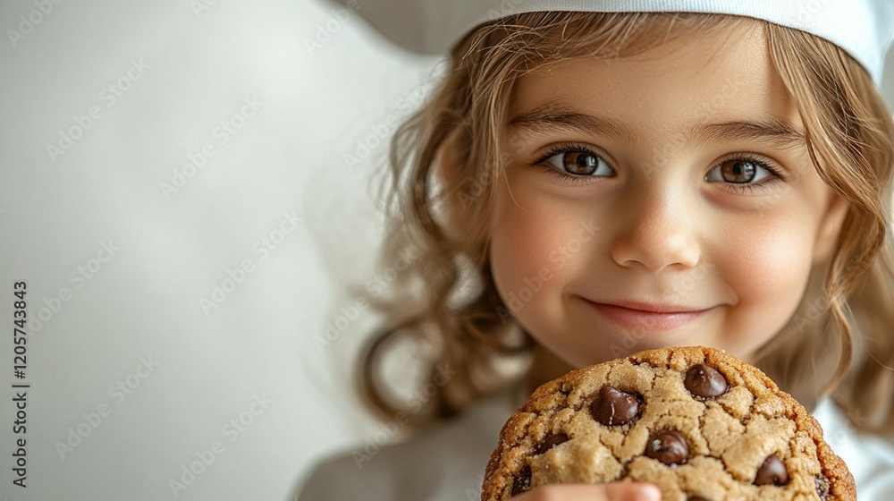 Little Chef Child Cooking in the Kitchen