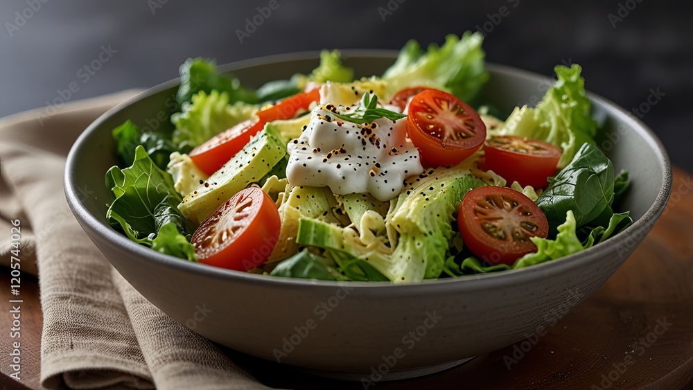 Spring delight: colorful Caesar with the freshness of each product