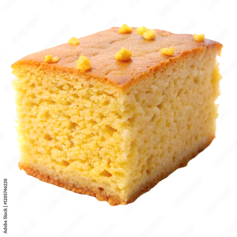 Corn bread isolated on transparent background Corn bread isolated on transparent background