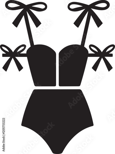 Bodysuit Silhouette Vector