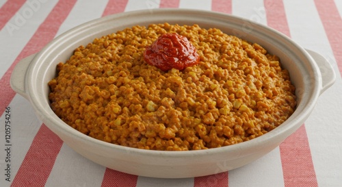 Delicious Homemade Rice Dish with Mixed Vegetables and Sausage