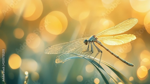 Firefly-like bokeh in golden yellows and soft whites, magical evening atmosphere 