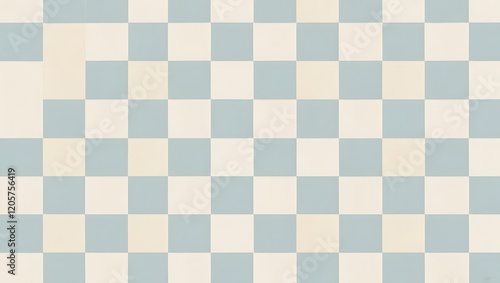 Light blue and white checkerboard geometric design abstract texture