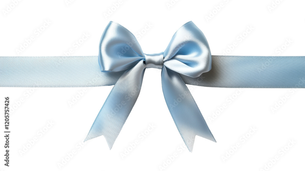 Beautiful blue satin ribbon bow. Perfect for gifts. Isolated on white/transparent background. Beautiful blue satin ribbon bow. Perfect for gifts. Isolated on white/transparent background.