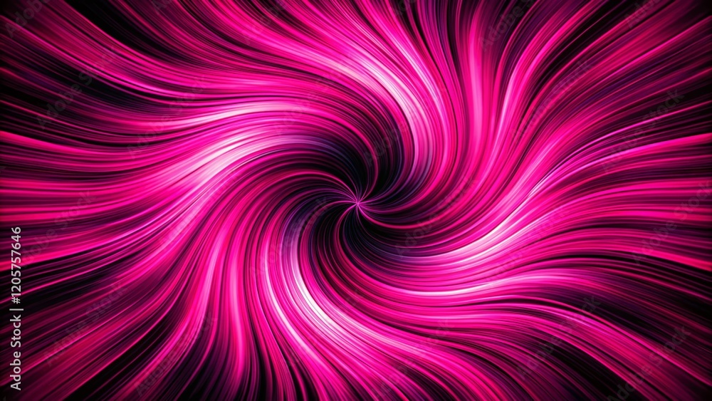 Fototapeta premium Bold Pink & Black Swirling Gradient Punk Aesthetic - Generative AI Stock Photo