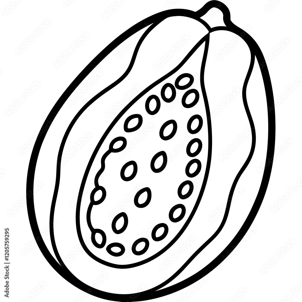 Simple Pawpaw Vector Illustration Simple Pawpaw Vector Illustration