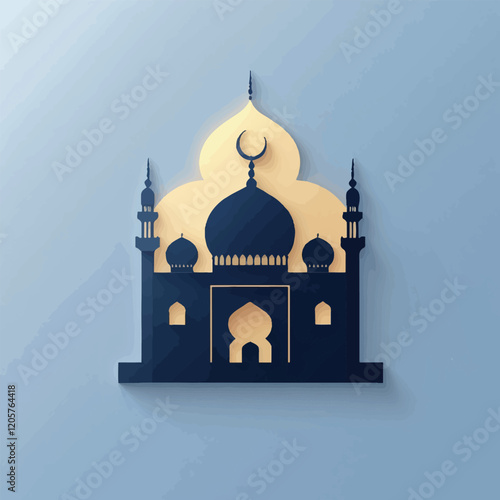 mosque image, roadman image, edh Mubarak image, vector image.