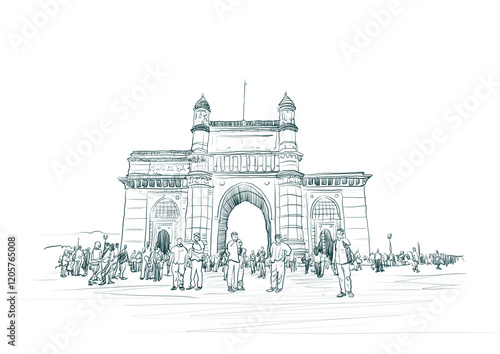 Cuadro en lienzo Mumbai skyline, Maharashtra, India