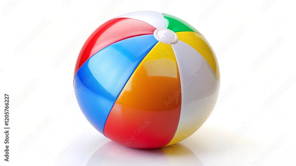 Inflatable Beach Ball isolated on a white background.
Inflatable Beach Ball isolated on a white background.