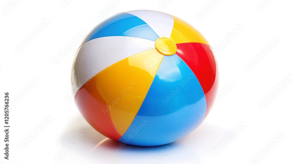 Inflatable Beach Ball isolated on a white background.
Inflatable Beach Ball isolated on a white background.