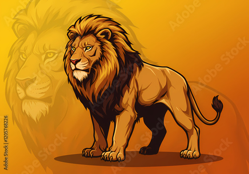 Majestic African Lion Wildlife King of Beasts Pride Strength Power Nature