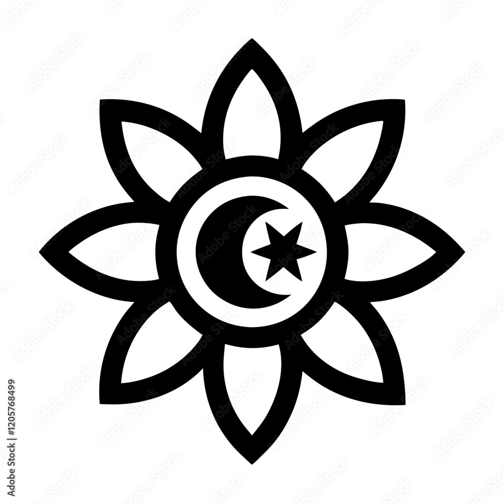 Ottoman Minimalist simple vector art illustration Ottoman Minimalist simple vector art illustration