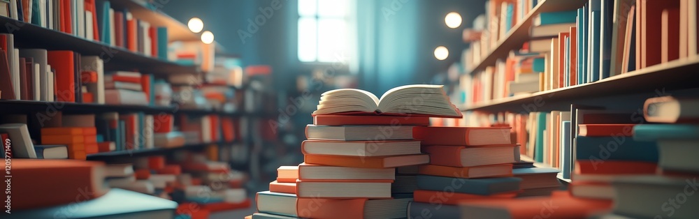A seamless colorful pattern resembling a bookshelf, ideal for education, creativity, and reading themes. A seamless colorful pattern resembling a bookshelf, ideal for education, creativity, and reading themes.