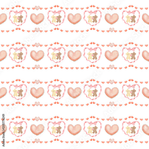 watercolor valentine patterns. Files are seamless, which means you can easily tile them to create larger prints, without losing quality. perfect for digital designs, crafts, and decorate photo