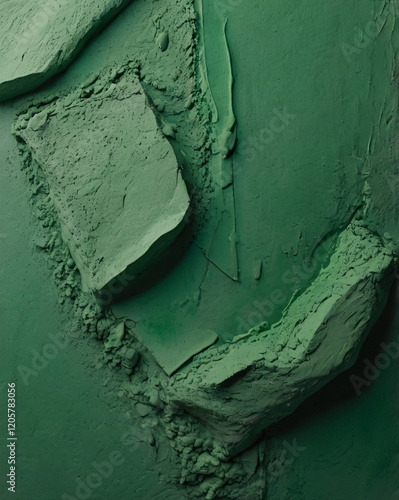 Soft Texture Of Green Plaster