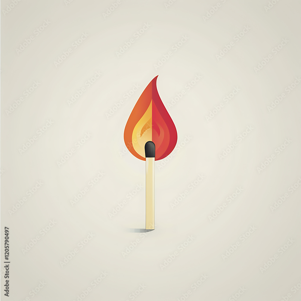 burning match vector illustration burning match vector illustration