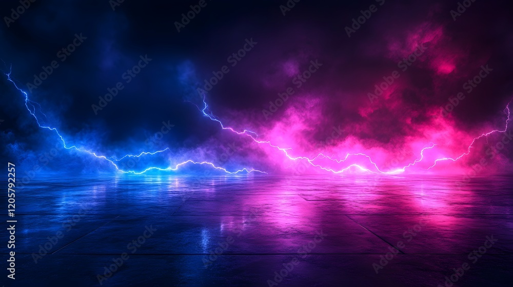 Fototapeta premium lightning in the sky