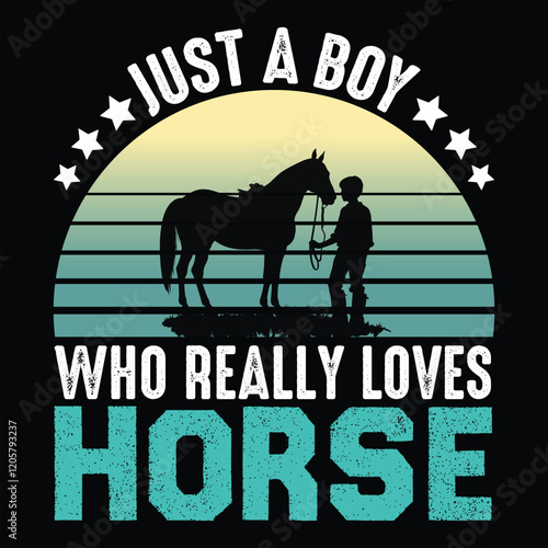 Just a boy who really loves horse