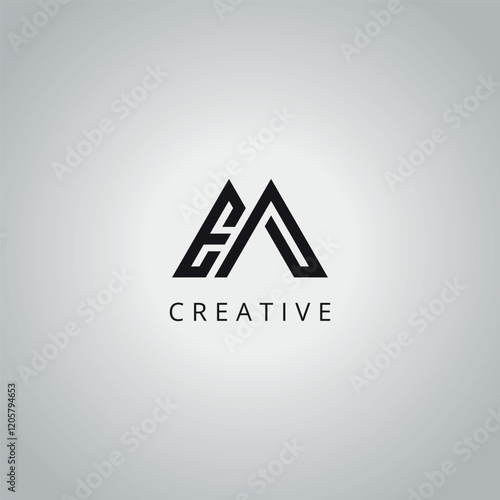 EM ME Modern Creative Alphabet Business Logo Design Vector Icon Symbol.