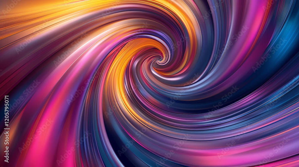 A vibrant swirl pattern featuring concentric waves in bold shades of purple, yellow, and orange. A vibrant swirl pattern featuring concentric waves in bold shades of purple, yellow, and orange.