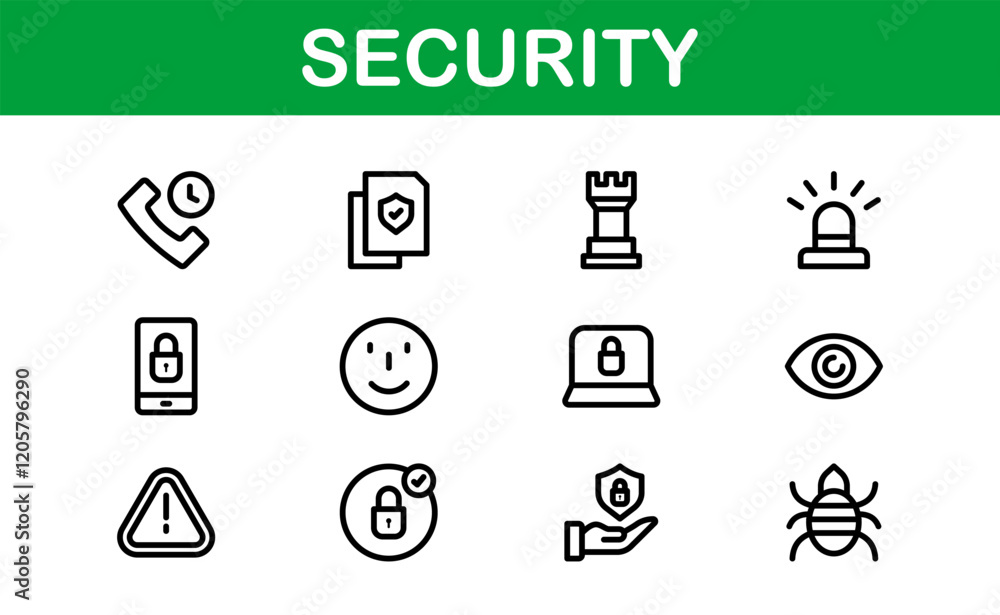 Premium Security Icons. Clean and Editable Vectors for Surveillance, Protection, Alarm Systems, and Cybersecurity Projects. Premium Security Icons. Clean and Editable Vectors for Surveillance, Protection, Alarm Systems, and Cybersecurity Projects.