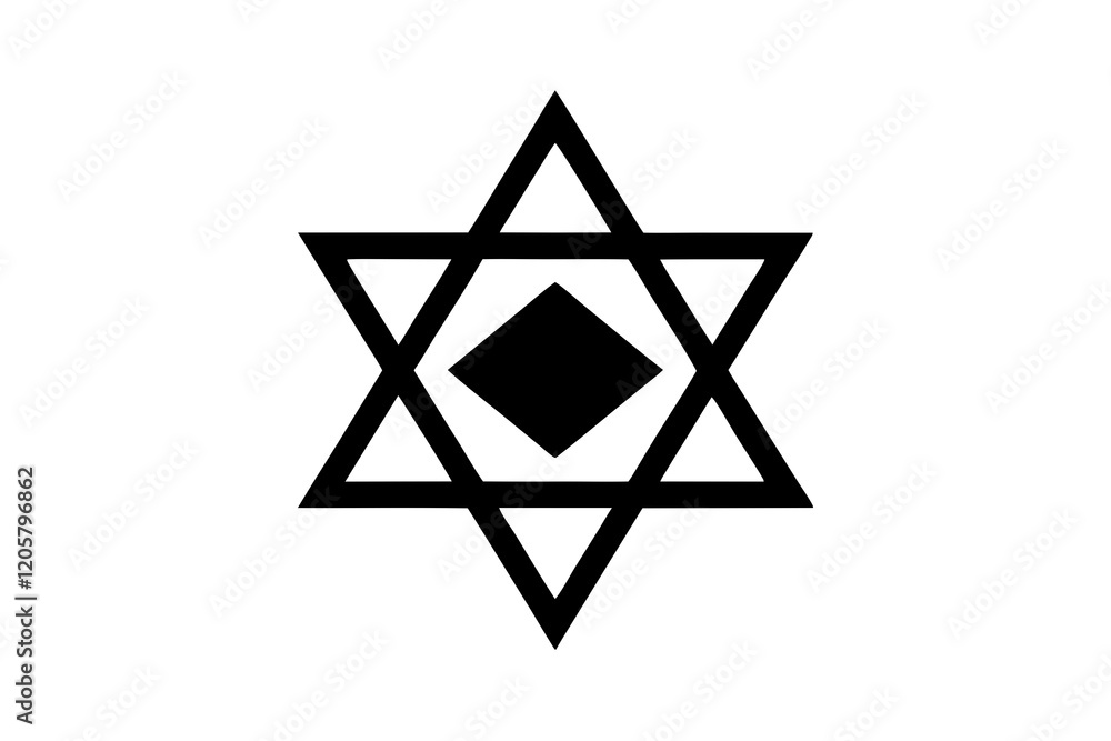 Simple Star of David Vector with Clean White Background-vector Illastration. Simple Star of David Vector with Clean White Background-vector Illastration.