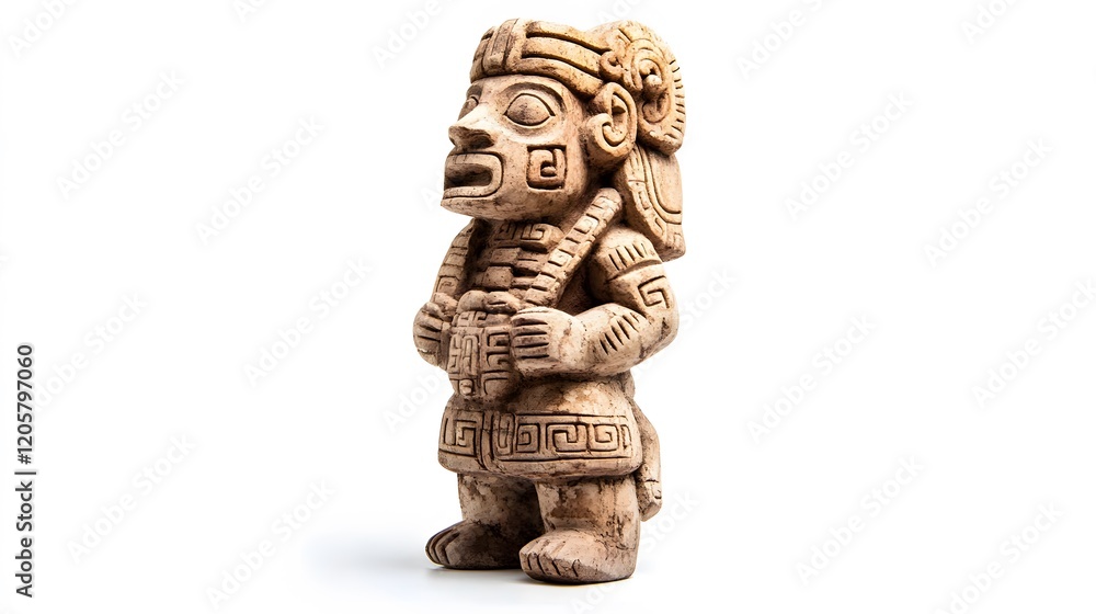 Ancient Mesoamerican Clay Figurine of a Deity Ancient Mesoamerican Clay Figurine of a Deity