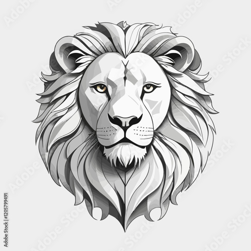 Leo logo,Leo zodiac sign logo, Wheel of Twelve Symbols, Horoscope and Astrology, Fortune Telling, white Background. photo