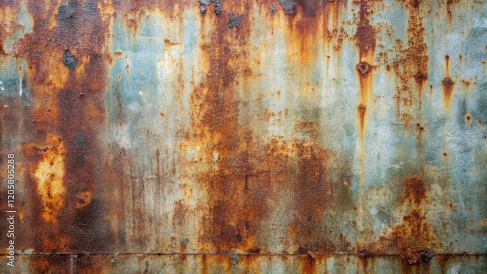 Highly Textured Rusted Metal Sheet Background Showing Oxidation, Corrosion, and Patina Effects Highly Textured Rusted Metal Sheet Background Showing Oxidation, Corrosion, and Patina Effects