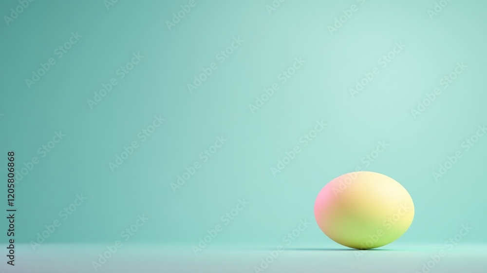 minimalist cartoon easter egg in tennis ball pattern glowing in 3d emoji render with holographic gradient colors minimalist cartoon easter egg in tennis ball pattern glowing in 3d emoji render with holographic gradient colors