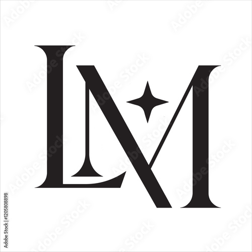 Letter LM or ML vector logo design for luxury and startup. 標誌設計, ロゴデザイン, Diseño de logotipo