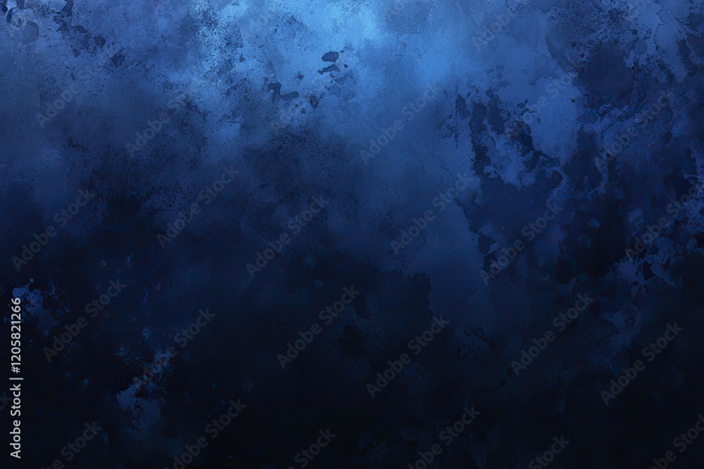 Fototapeta premium Abstract dark blue textured background with grunge, mottled, and faded effects.