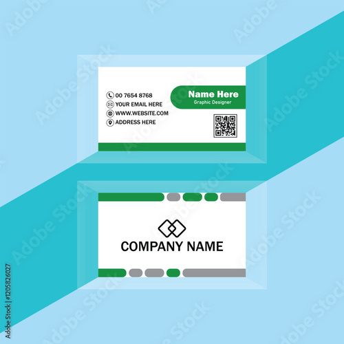 Clean professional business card template