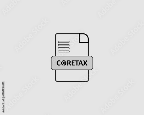 Illustration, CORETAX vector of the Indonesian government's new tax policy. Suitable for tax-related documents. Suitable for financial, government, and business purposes.