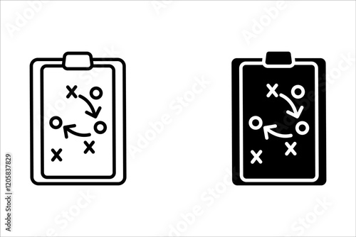 Strategic Plan icon, business, planning, strategy, business strategy line icon, editable vector icon.