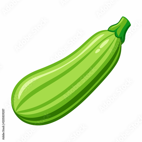 zucchini isolated on white
