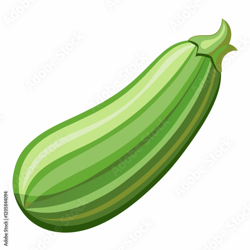 zucchini isolated on white