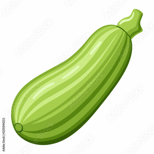 zucchini isolated on white
