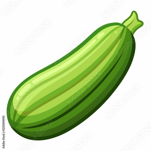 zucchini isolated on white
