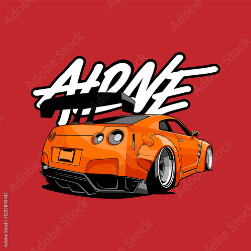 poster of Art & Illustration of a japanese supercar