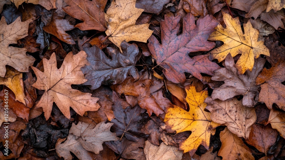 Autumn leaves ground cover forest floor background texture Autumn leaves ground cover forest floor background texture