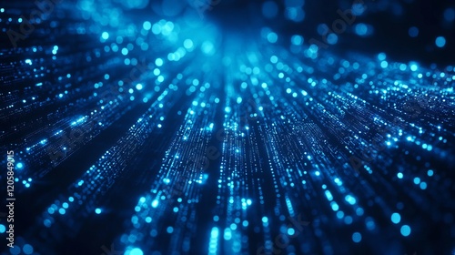 Abstract Futuristic Data Stream Background