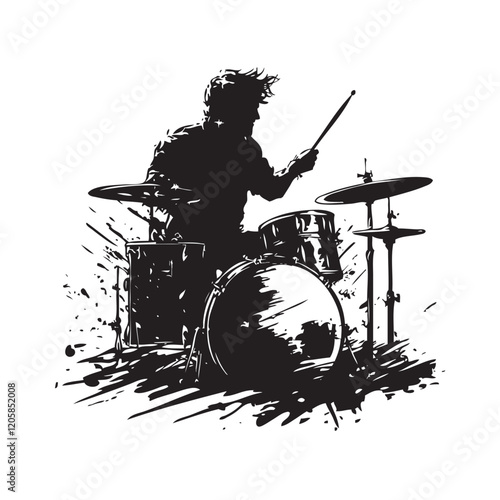 drumer and drums