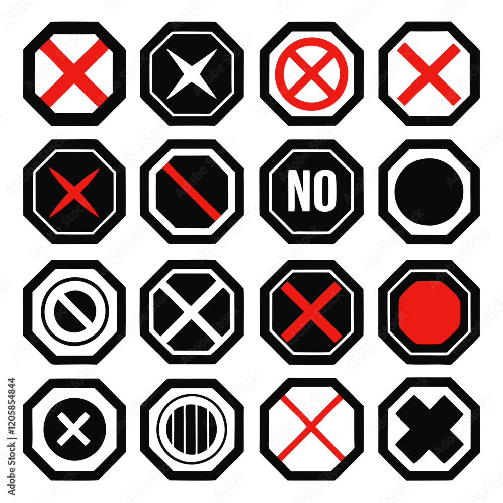 Comprehensive Collection of Traffic Sign Icons Comprehensive Collection of Traffic Sign Icons