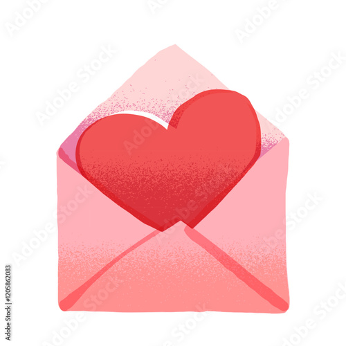 ハートが入った封筒・ラブレター