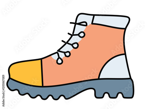 Illustration eines Wanderschuhes
