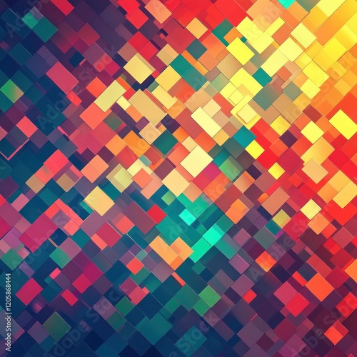 Wallpaper Mural Abstract colorful mosaic background texture design Torontodigital.ca