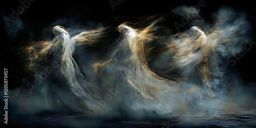 ghost images, ai generated,